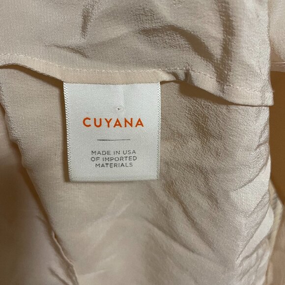 CUYANA Silk V-Neck Blouse size M - Picture 3 of 9